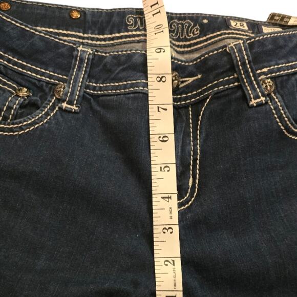 Miss‎ Me Easy Skinny Fluer-De-Lis Pockets Stretch Women's Size 28 x 32 - Picture 6 of 11
